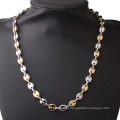 New Fashion Stainless Steel Jewelry Coffee Bean Handmade Necklace 7mm55cm